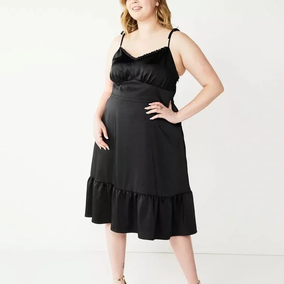 Nine West | Dresses | New Plus Size Nine West Strappy Fit Flare Midi Dress  | Poshmark